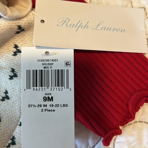 BNWT Baby Girl 9m Ralph Lauren Set - Picture 4 of 4